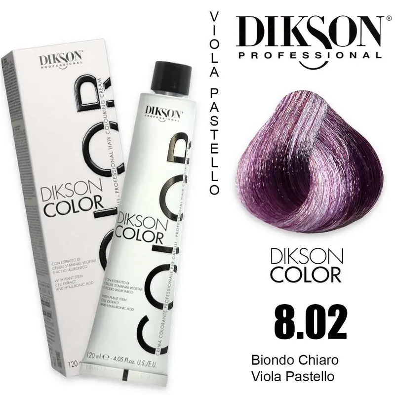 Dikson Color 120 Ml 8.02 Light Blonde Pastel Violet