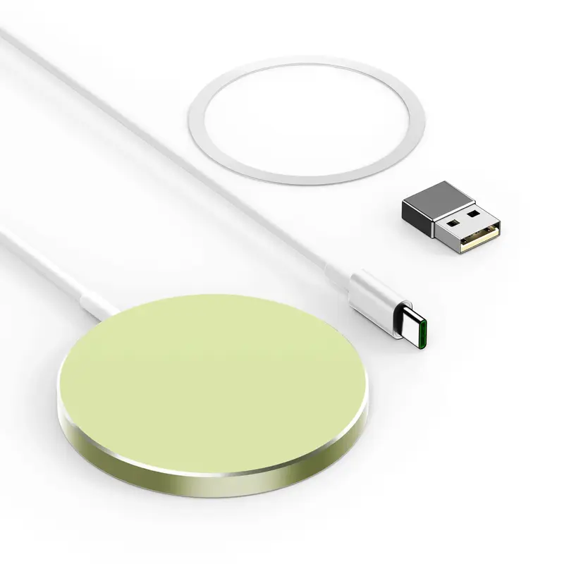 Magnetic Wireless Charger,THREEKEY Wireless Charging Pad with 4FT Charging Cable Compatible with MagSafe Charger for iPhone 1...