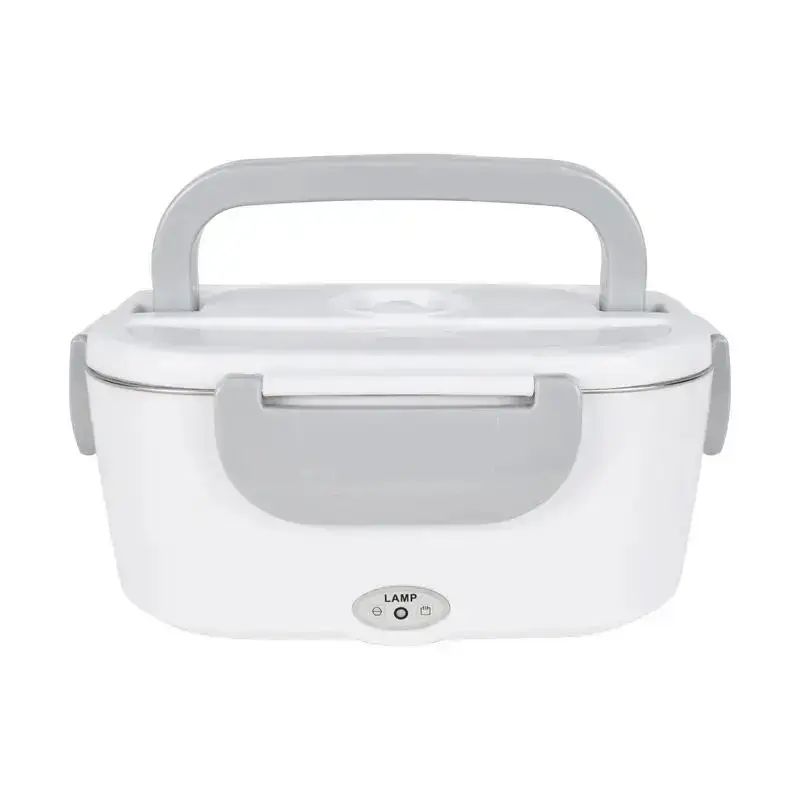 Electric Heating Lunch Box, 1 Count Portable 2 in 1 Insulated Lunch Box without Water Added, Stainless Steel Kitchen Supplies...