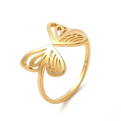 304 Stainless Steel Open Cuff Ring
