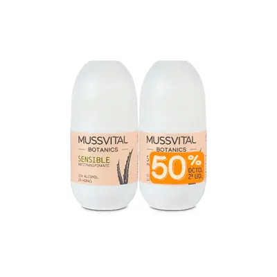 Mussvital Botanics Deo Sensitive 75 ml, set of 2 units