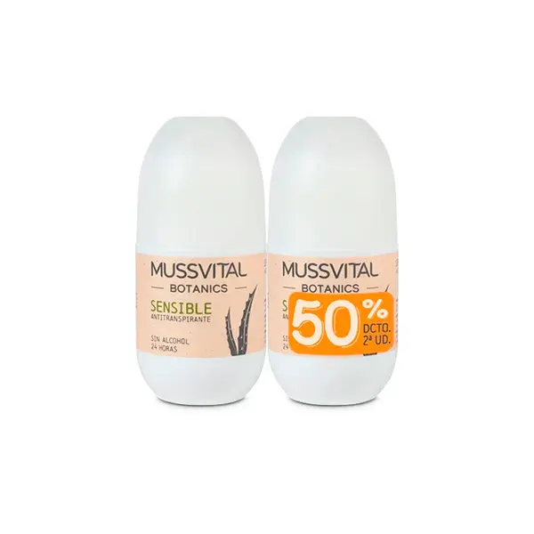 Mussvital Botanics Deo Sensitive 75 ml, set of 2 units