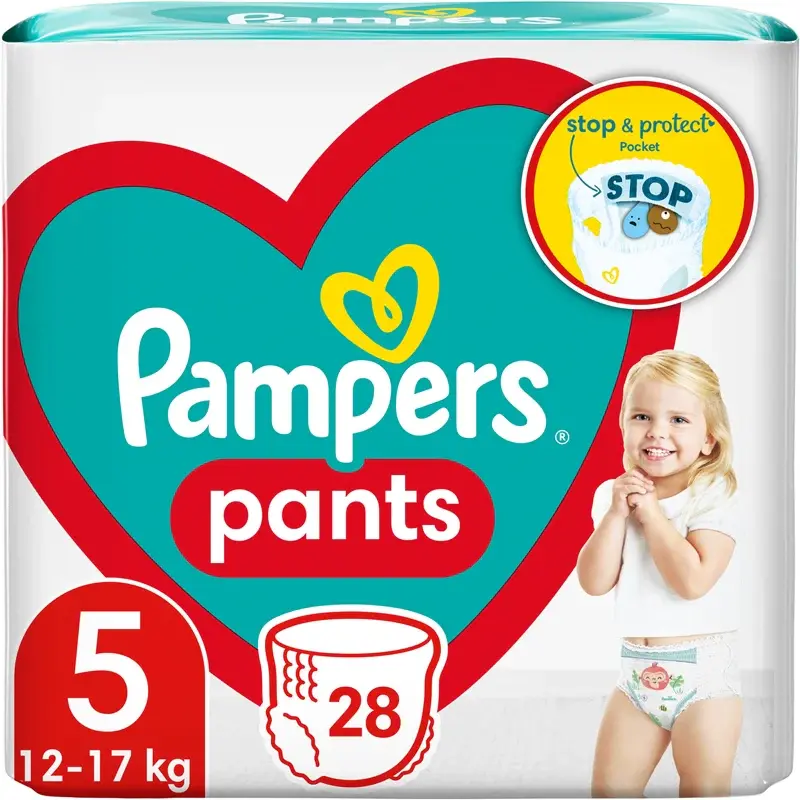 Pampers Pants size 5 disposable diapers 12-17 kg 28 pieces