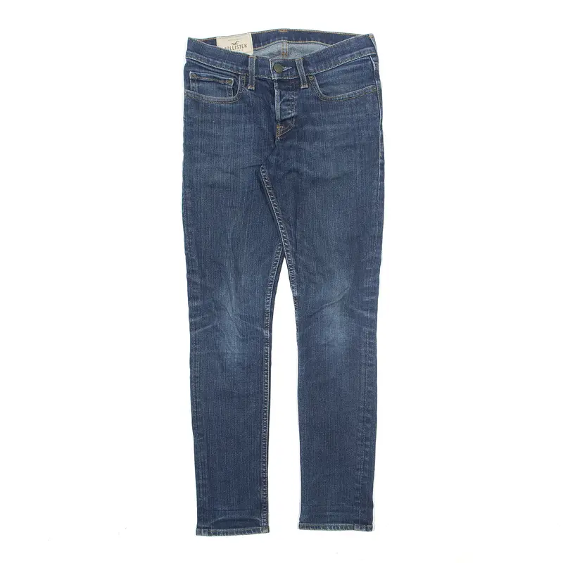 HOLLISTER Jeans Blue Denim Regular Skinny Stone Wash Mens W28 L30