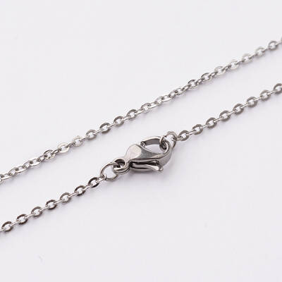 Tarnish Resistant 304 Stainless Steel Cable Chain Necklaces