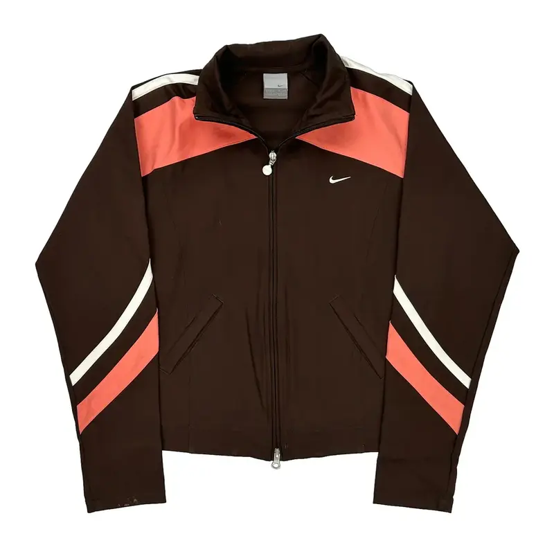 Nike Track Jacket - Medium Brown Polyester
