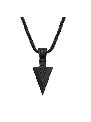 Vintage Triangle Charm Matching Chains Necklace, 2024 Trendy Goth Mens Jewelry for Daily Wear, All-match & Exquisite Men Acce...