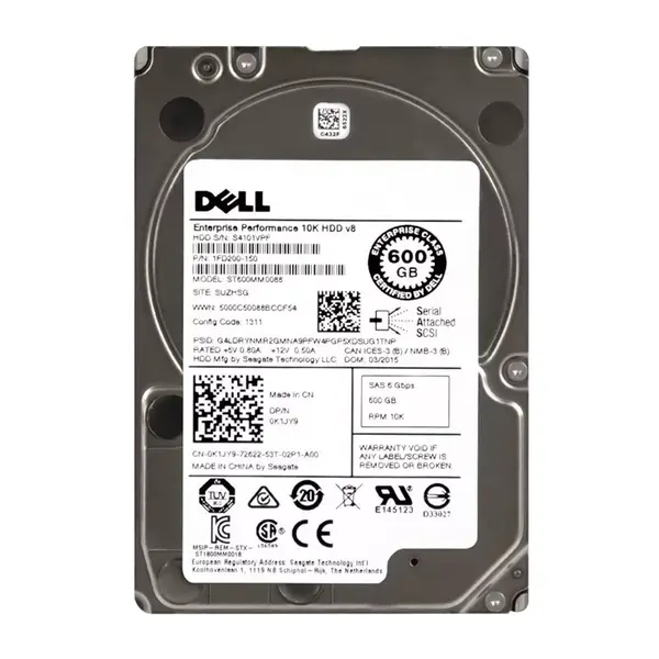 0K1JY9 Dell 600GB 6Gb/s SAS 10000 2.5-Inch Hard Drive
