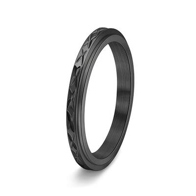 Stainless Steel Rotatable Finger Ring for Women Men