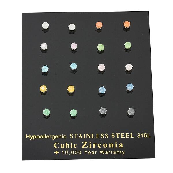 304 Stainless Steel Stud Earrings