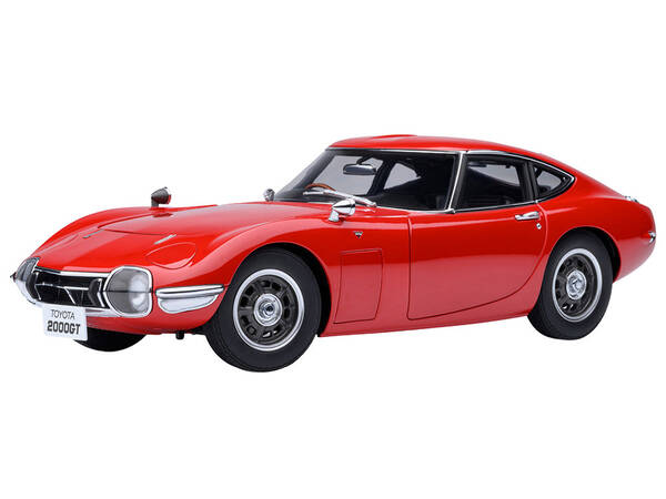 1967 Toyota 2000GT RHD (Right Hand Drive) Red 1/18 Model Car by Autoart