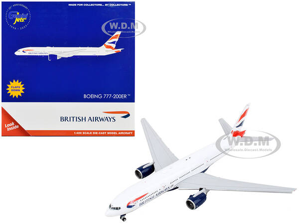 Boeing 777-200ER Commercial Aircraft with Flaps Down \