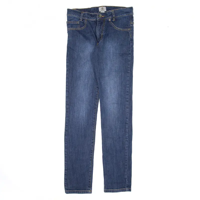 TIMBERLAND Jeans Blue Denim Slim Straight Stone Wash Boys W26 L30