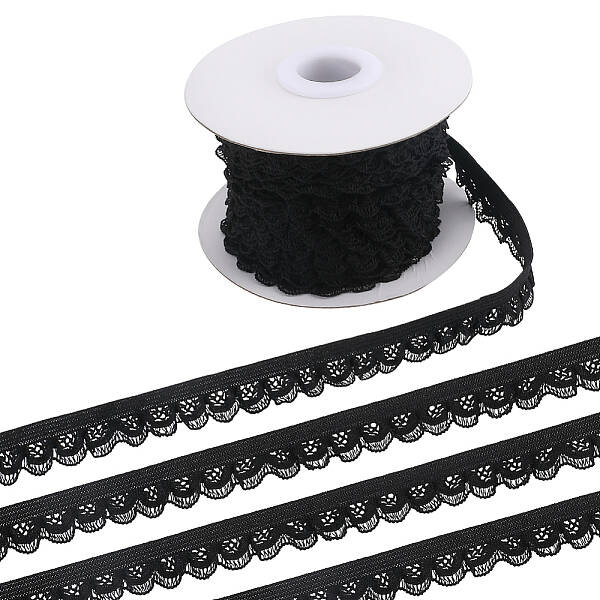 10 Yards Polyester Elastic Lace Trim