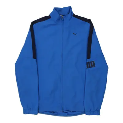 Age 15-16 Puma Track Jacket - Large Blue Polyester