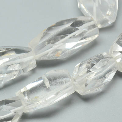 Natural Quartz Crystal Beads Strands