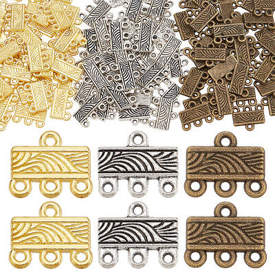 150Pcs 3 Colors Alloy Chandelier Component Links