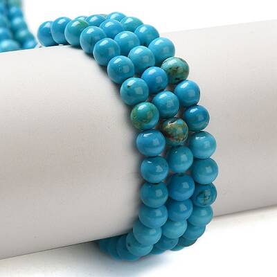 Dyed Natural Magnesite Beads Strands