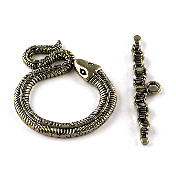 Tibetan Style Snake Toggle Clasps