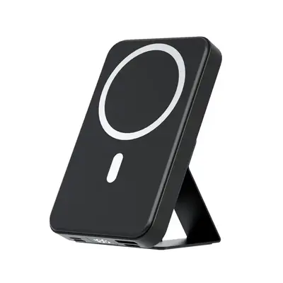 10000mAh Magnetic Wireless Portable Charger with mount, Foldable Power Bank with Type-C Cable LED Display 22.5W  Fast Chargin...