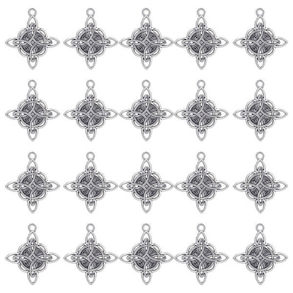 50Pcs Tibetan Style Alloy Pendants