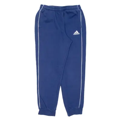 ADIDAS Mens Joggers Blue Tapered L W27 L29