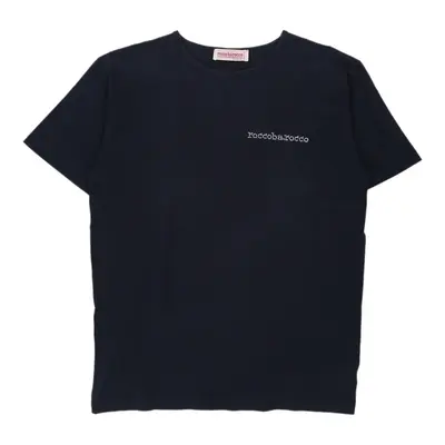 Roccobarocco T-Shirt - Small Blue Cotton | Size: small