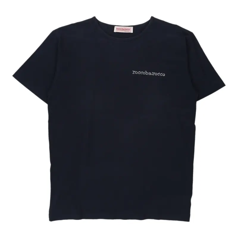 Roccobarocco T-Shirt - Small Blue Cotton | Size: small