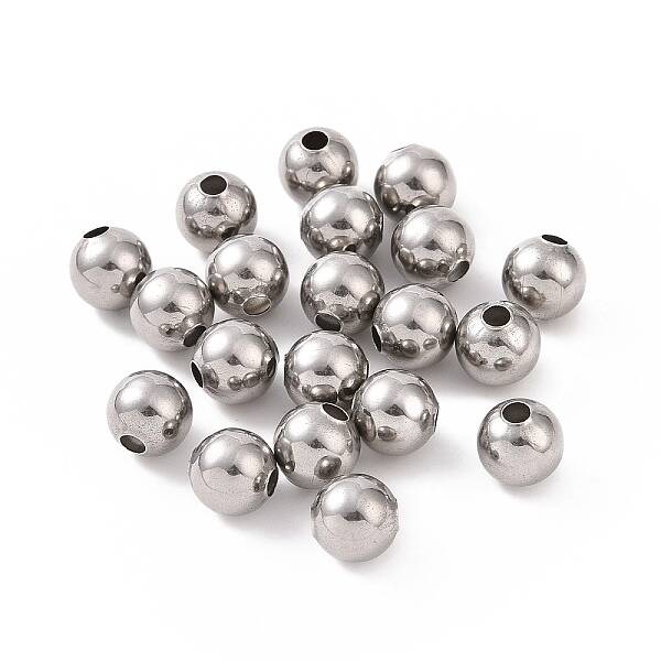 Non-Tarnish 304 Stainless Steel Round Beads