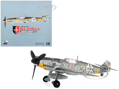 Messerschmitt Luftwaffe BF 109G-6 Fighter Plane Jagdgeschwader 52 Eastern Front 1943 Erich Hartmann with Display Stand Limite...