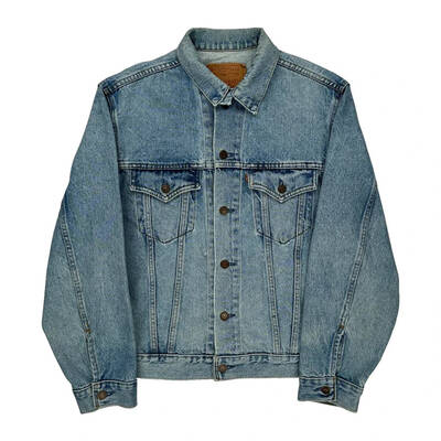 Levis Denim Jacket - Large Light Wash Cotton