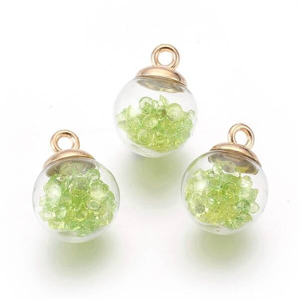 Transparent Glass Bottle Pendants