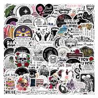 Black Romance Themed Pattern Sticker, 63pcs/set Graffiti Waterproof Decorative Sticker, DIY Decals for Water Bottle, Laptop, ...