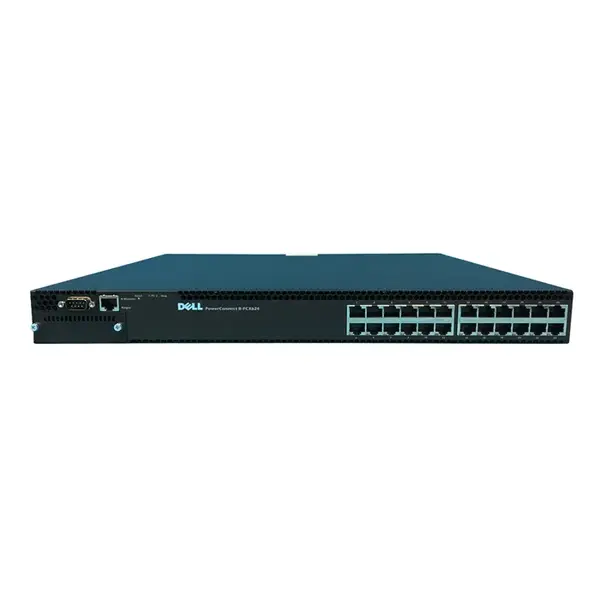 W8WNP Dell PowerConnect B-FCX Series B-FCX624 24 x Ports 1000Base-T 1U Rack-mountable Gigabit Ethernet Network Switch