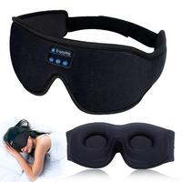 Wireless Sleep Eye Mask with Earbuds, Sleep Eye Cover with Comfortable Headband, Creative Travel Music Speaker Bluetooth-comp...