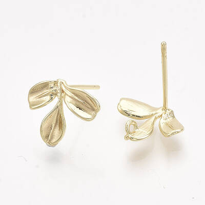 Brass Stud Earring Findings