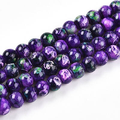 Baking Painted Glass Beads Strands