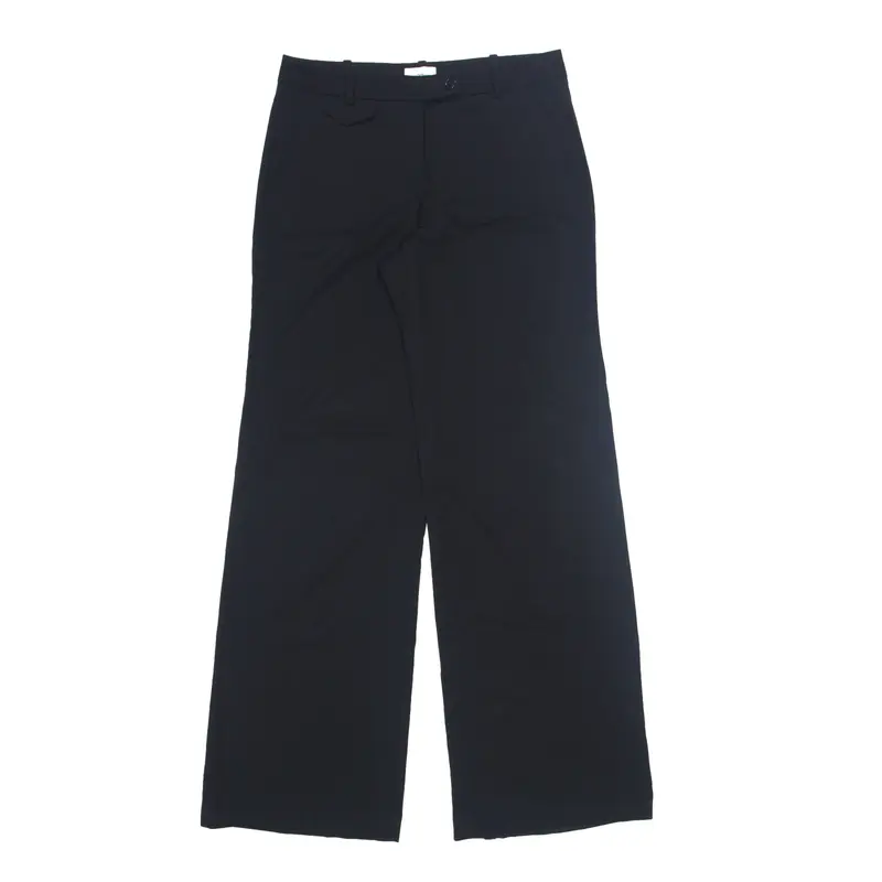 PINKO Trousers Black Relaxed Bootcut Wool Womens W32 L34
