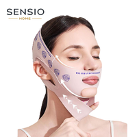 SENSIOHOME V Line Face Lifting Strap for Double Chin Reduction,Face Lifting Sculpting,Adjustable Skincare Tool Sleeping Mask ...