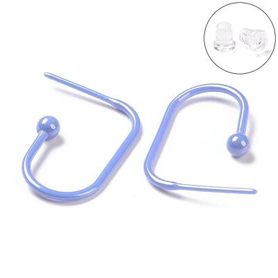 Hypoallergenic Bioceramics Zirconia Ceramic Oval Stud Earrings