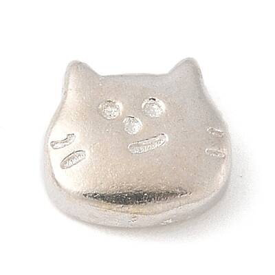 925 Sterling Silver Cat Shape Beads