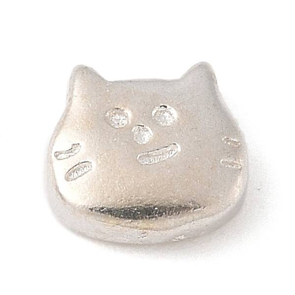 925 Sterling Silver Cat Shape Beads