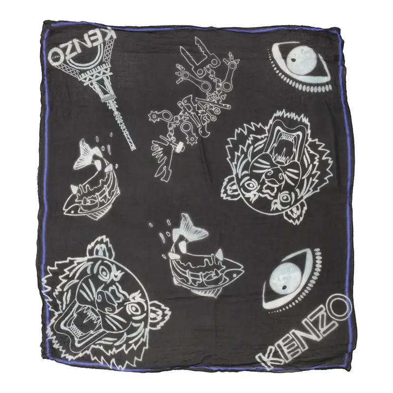 Kenzo Scarf - No Size Black Viscose | Size: no size