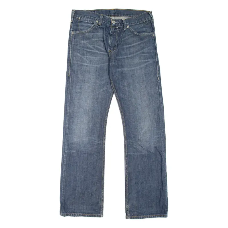 LEVI'S 506 Jeans Mens Blue Regular Straight Stone Wash W31 L32