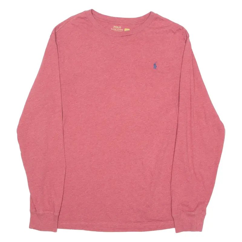 POLO RALPH LAUREN Boys T-Shirt Red Long Sleeve Crew Neck XL