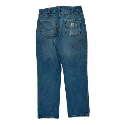 Relaxed Fit Carhartt Jeans - 33W 32L Blue Cotton Blend