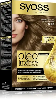 Syoss Oleo Intense permanent hair dye with oil color 6-80 Hazelnut Blonde