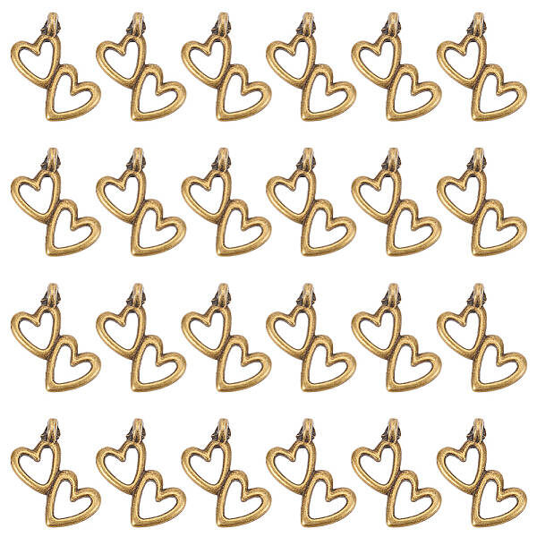 100Pcs Tibetan Style Alloy Pendants