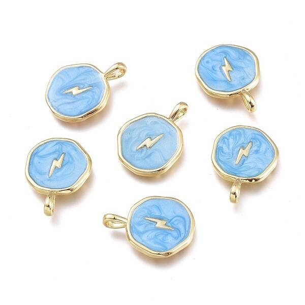 Brass Enamel Pendant