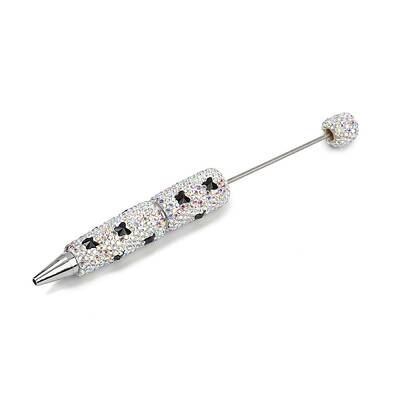 Polymer Clay Rhinestones Ball-Point Pen